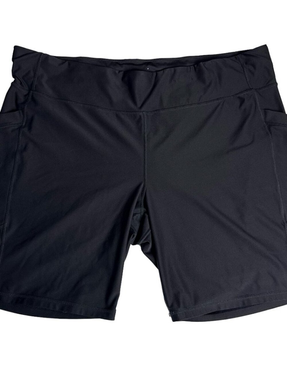 Xersion Black Biker Shorts 3X Athletic Compression Pocket Shorts Athleisure